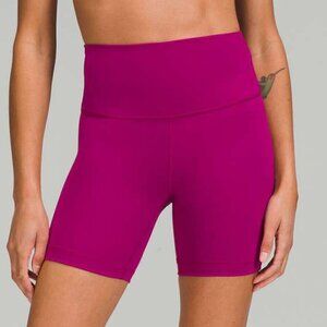 Lululemon Wunder Train High-Rise Short 6" - 14 Magenta Purple